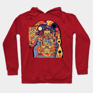 pakal the mister astronaut in mayan ship ecopop Hoodie